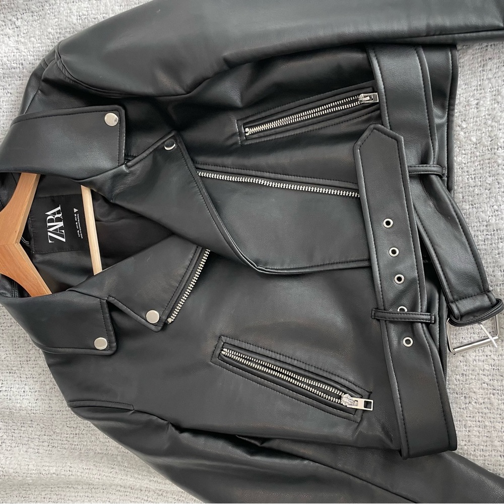 Zara leather jacket